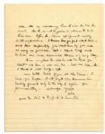 Dwight Eisenhower WWII Autograph letter Signed to Mamie About Their Son -- ''...Undoubtedly he has some feeling (at least subconsciously) that he has always been carefully watched over...''