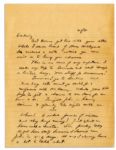 Dwight Eisenhower 1945 Autograph Letter Signed -- ''...A...parade of visitors...Just spent an hour with a Senator...Tomorrow I go to Berlin and...must go...for a conference with [Gen.] McNarney...''