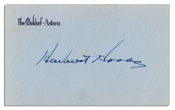 Herbert Hoover Signature