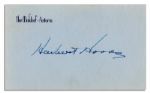 Herbert Hoover Signature