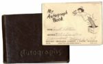 Two 1940's Autograph Books With 35+ Celebrities -- Including Lucille Ball, Desi Arnaz, Roy Rogers, Betty Grable & More