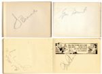 Two 1940's Autograph Books With 35+ Celebrities -- Including Lucille Ball, Desi Arnaz, Roy Rogers, Betty Grable & More