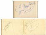Two 1940's Autograph Books With 35+ Celebrities -- Including Lucille Ball, Desi Arnaz, Roy Rogers, Betty Grable & More