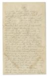 Rene Gagnon 1944 WWII Autograph Letter Twice Signed -- ''...I'd even go over the hill [AWOL] and go to Manchester to see you if you wanted me to, but I know you don't want me to...''