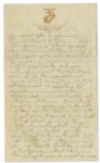 Rene Gagnon 1944 WWII Autograph Letter Twice Signed -- ''...I'd even go over the hill [AWOL] and go to Manchester to see you if you wanted me to, but I know you don't want me to...''
