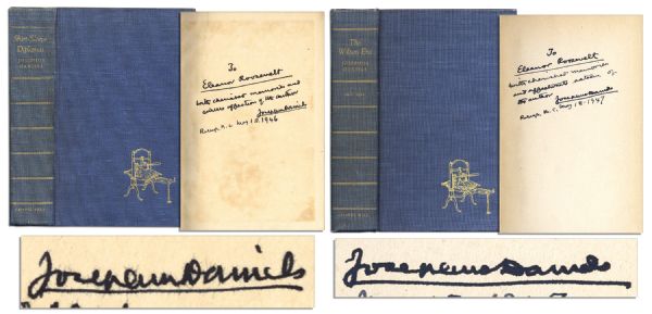 Eleanor Roosevelts Personally Owned Books Regarding FDRs Presidency -- Lot Also Includes Books Inscribed to Her by Josephus Daniels & Pare Lorentz -- Collection of 16 Political Titles