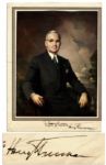 Harry Truman Signed Portrait