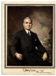 Harry Truman Signed Portrait