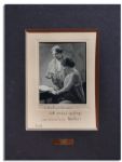 Rare Helen Keller & Anne Sullivan Macy Signed Photo Display -- Lovely Portrait Photo by Famed Photographer Nickolas Muray, Also Signed by Him & Dated 1927