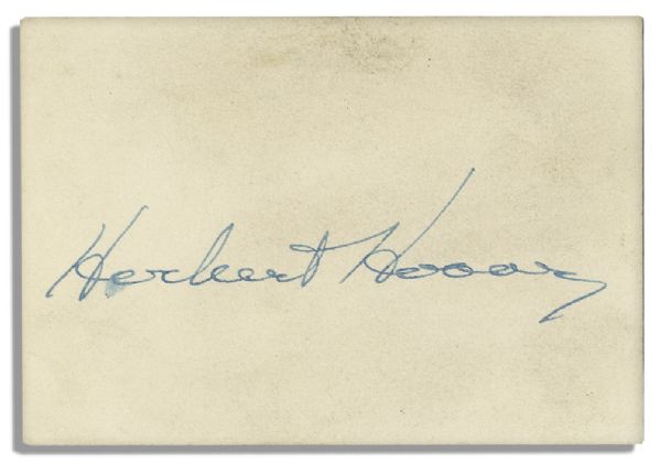 Herbert Hoover Signature