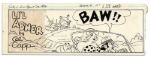 Lot of 4 ''Li'l Abner'' Comic Strips From 1976 -- Hand-Drawn & Signed by Capp Featuring Daisy Mae, Li'l Abner, A Shmoo & Honest Abe -- Sizes Vary, Approximately 19.5'' x 6.25'' -- Very Good
