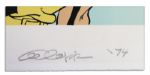 ''Li'l Abner'' Artist Proof Featuring Li'l Abner & Mammy -- Signed ''Al Capp '74'' in Pencil & Numbered ''20/30 AP'' -- Measures 36.5'' x 22.5'' -- Very Good