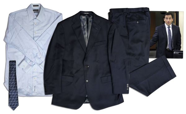 Steve Carell Screen-Worn Business Suit From The Office -- With a COA from NBC Universal