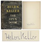 Helen Kellers Book of Poetry The Open Door Signed