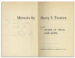 Harry Truman Signed First Edition of His ''Memoirs''
