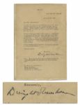 Dwight Eisenhower Typed Letter Signed as President -- Eisenhower Invites a Friend to a Stag Dinner & Requests It Be Kept Confidential