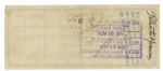 Ernest Hemingway Check Signed From 1949
