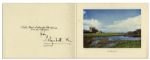 1957 Royal Christmas Card Signed by Queen Elizabeth, The Queen Mother