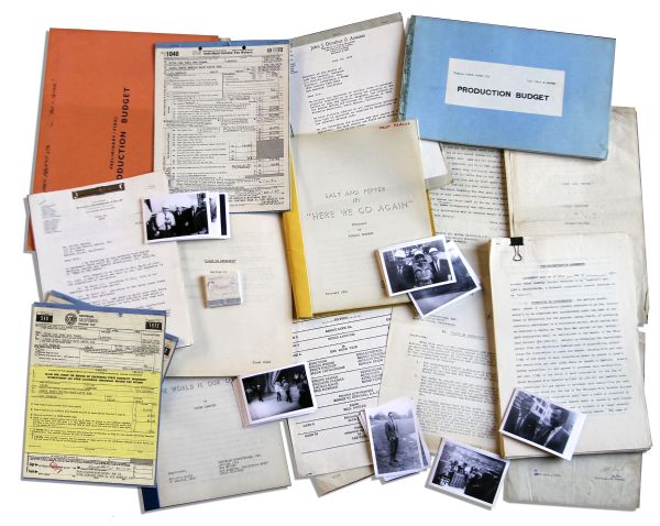 Peter Lawford Rat Pack Archive -- Documents for His Movie With Sammy Davis Jr., 63 Photos From the 1960s, Matchbooks & Legal Documents From Taxes & His Divorce From Patricia Kennedy