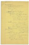 Richard Nixon Handwritten on Vietnam -- ...The enemys major weapon is [the American publics] opposition to war...We have awesome military power...We can win, the question is, when?...