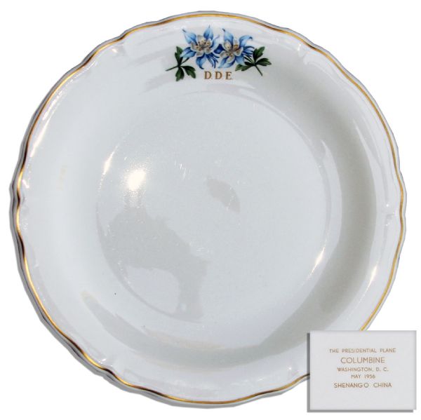 China Plate From Eisenhowers Presidential Airplane