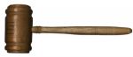 Presentation Gavel Made of Pine Wood From the White House & Hickory From Mount Vernon -- Circa 1928