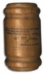 Presentation Gavel Made of Pine Wood From the White House & Hickory From Mount Vernon -- Circa 1928