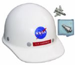 NASA Lot -- Hardhat & Lapel Pins