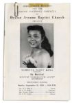 Coretta Scott King Concert Poster & Program From Performances in 1956 & 1958 -- One From the Dexter Avenue Baptist Church