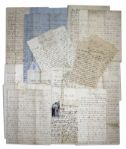 Large 81 Letter Lot by Civil War Soldier -- With Gettysburg & Fredericksburg Content -- ''...I have almost forgotten what it is that has brought me here; to kill and destroy human beings...''