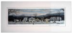 Master of Americana, Norman Rockwell Signed Print of ''Stockbridge Main Street at Christmas''