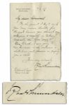 Autograph Letter Signed by Arctic Explorer Roald Amundsen in 1907 -- Amundsen Thanks Admiral Lyon for Taking Care of His Beloved Gjoa Ship That Safely Took Him Through the Northwest Passage