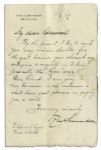 Autograph Letter Signed by Arctic Explorer Roald Amundsen in 1907 -- Amundsen Thanks Admiral Lyon for Taking Care of His Beloved Gjoa Ship That Safely Took Him Through the Northwest Passage