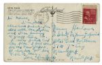 Sal Mineo Autograph Letter Signed on a Postcard in 1955 Just Before He Started Filming Rebel Without a Cause -- ...Im Still Alive And Kicking...