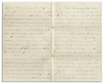 Civil War Letter With Fort Darling Battle Content -- ''...I had one man fall on me...with the back part of his head shove in by a piece of shell...loss is 60 killed wounded & missing...''