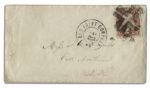 Civil War Letter With Fort Darling Battle Content -- ''...I had one man fall on me...with the back part of his head shove in by a piece of shell...loss is 60 killed wounded & missing...''
