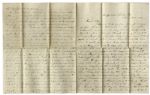 Letter Lot From the 7th Indiana Infantry With Gettysburg & Chancellorsville Content -- ''...met the Rebels July 1st and we had a terrible battle...The carnage is said to have been terrible...''