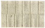 Letter Lot From the 7th Indiana Infantry With Gettysburg & Chancellorsville Content -- ''...met the Rebels July 1st and we had a terrible battle...The carnage is said to have been terrible...''