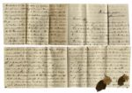 Letter Lot From the 7th Indiana Infantry With Gettysburg & Chancellorsville Content -- ''...met the Rebels July 1st and we had a terrible battle...The carnage is said to have been terrible...''