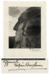 Scarce Mt. Rushmore Photograph Signed by Its Designer Gutzon Borglum  -- 10 x 12.75