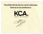 Alicia Keys White Crocodile-Style Vest Worn During Her ''As I Am'' Tour -- With a COA From Keys