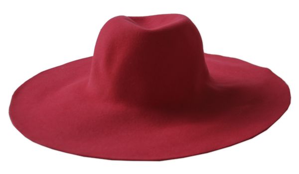 Alicia Keys Worn Jennifer Scott Red Floppy Hat -- With a COA From the Singer