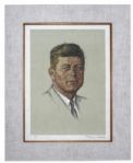 John F. Kennedy Portrait, Signed by the Artist Norman Rockwell -- One of Only 25 Artist Proofs