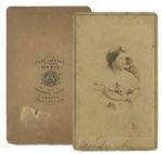 Mary Todd Lincoln CDV -- With Anthony Backstamp