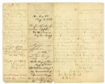 Civil War Furlough Request Signed by Several Confederate Generals & Officers -- Including Generals Leonidas Polk, Thomas C. Hindman, Braxton Bragg & Zacariah Deas