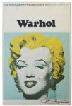 Andy Warhol Large Signed Poster of Marilyn Monroe
