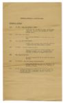 Original Program From the WWII Japanese Surrender Ceremony -- 2 September 1945 on the USS Missouri