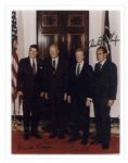 Rare 8'' x 10'' Photograph Signed by Four Presidents -- Signed by Nixon, Ford, Carter and Reagan -- With PSA/DNA COA