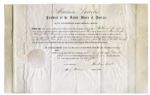 Abraham Lincoln Document Signed With a Bold, Full ''Abraham Lincoln'' Signature -- Signed Very Early in His Presidency on 28 March 1861