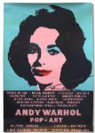 Andy Warhol Signed Poster of His Famous Elizabeth Taylor Masterpiece